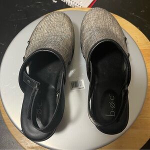 b.o.c. Black and Gray Mules